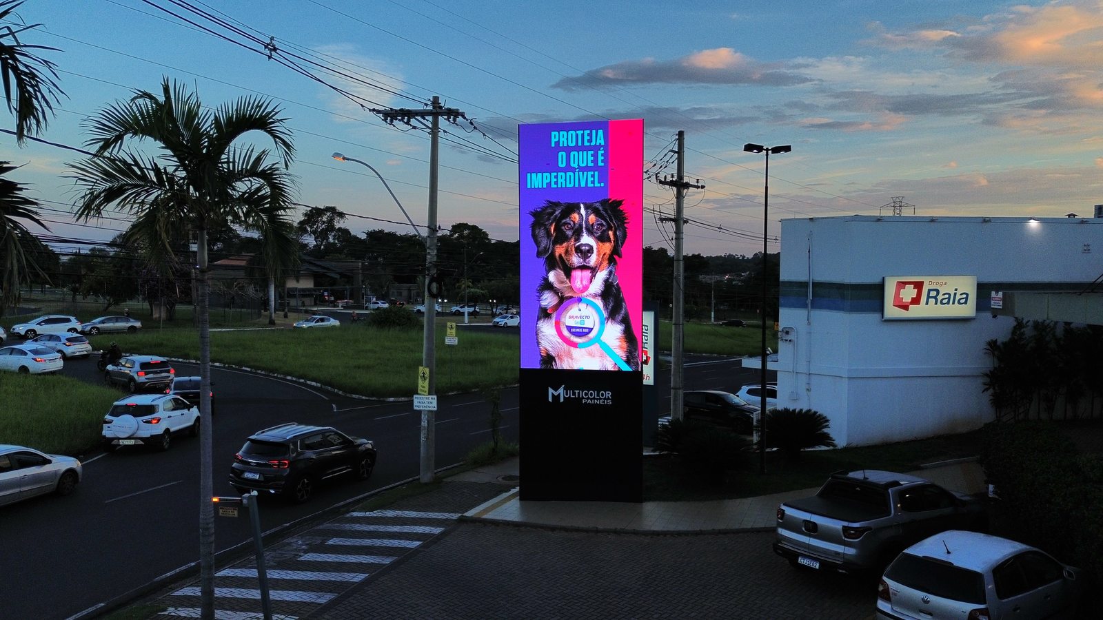 Super Painel vertical Village Damha ao entardecer